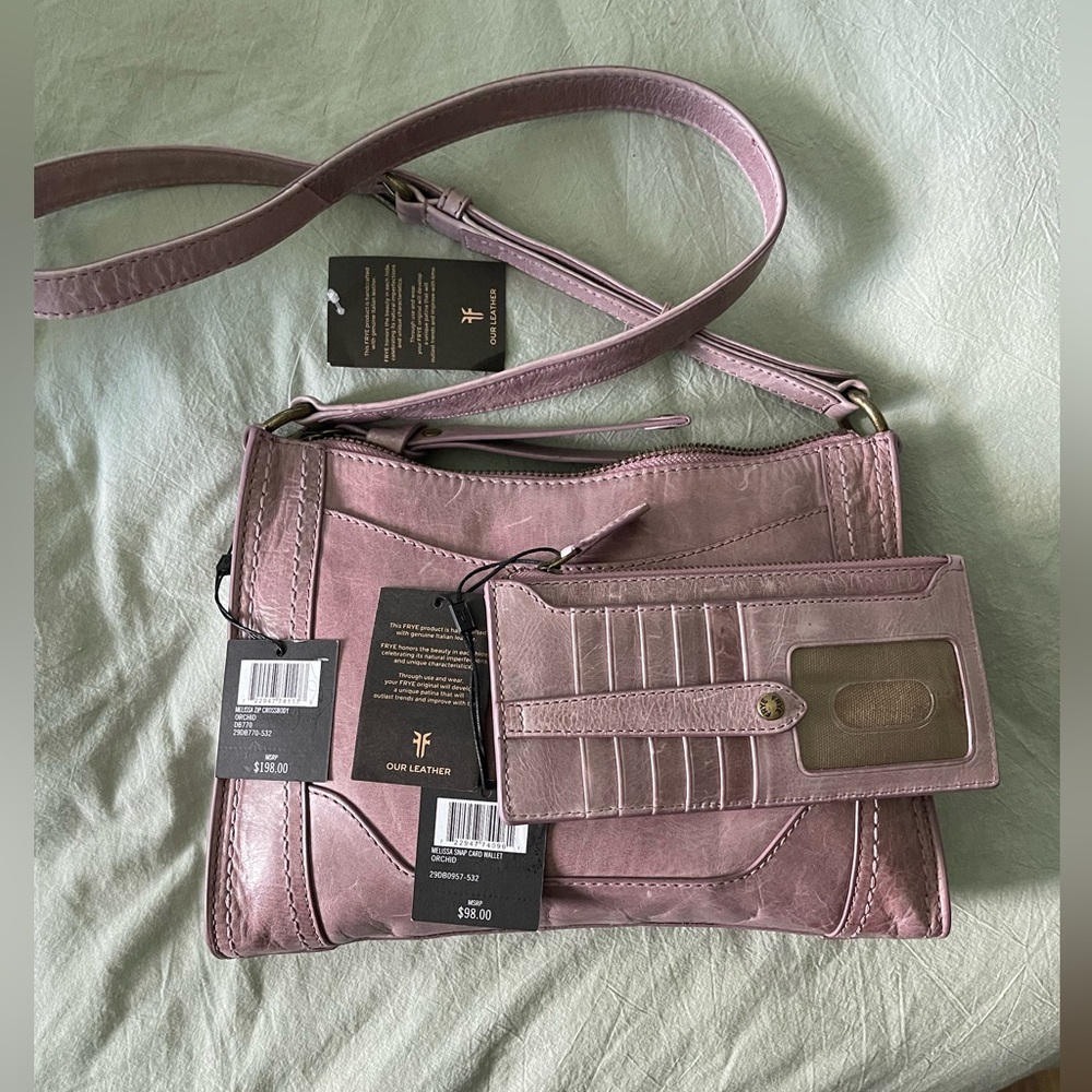 NWT Frye Cross Body w/ Matching Wallet